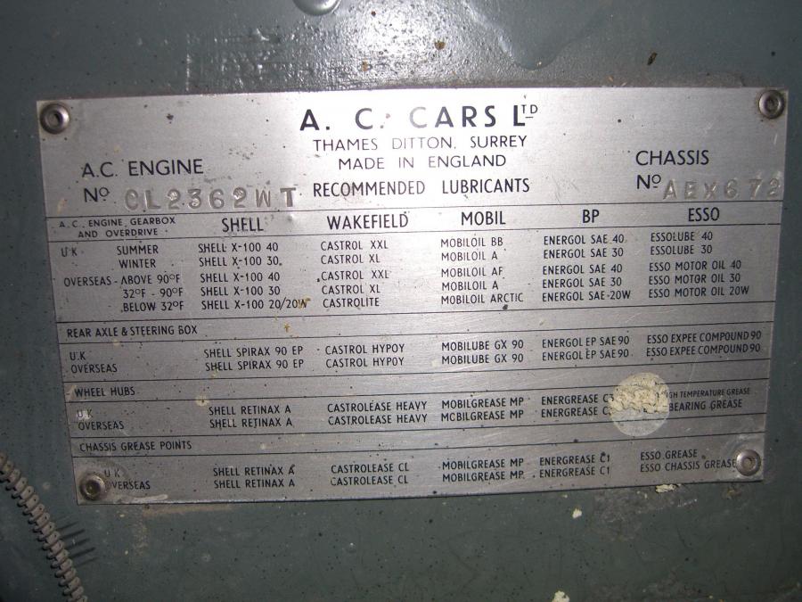  AC Aceca 1954 года  (фото 27 из 61)